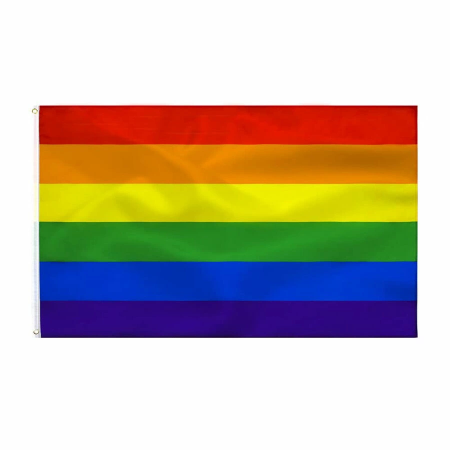 PRIDE Rainbow Flag 90x150 cm - Durable Multicolor Fabric Banner