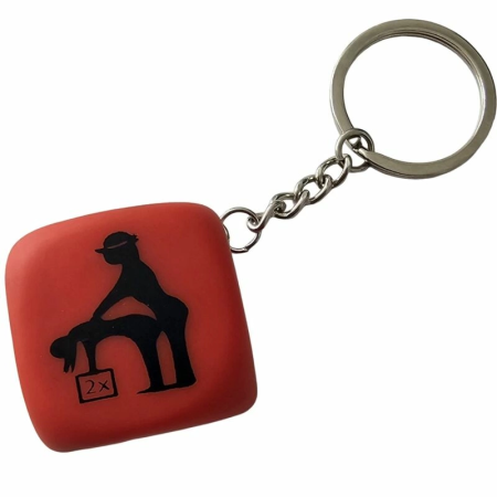 Diablo Picante Red Dice Keychain 30mm - Adventure Game Accessory