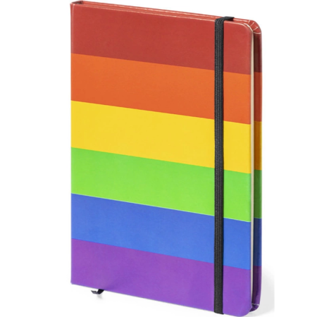 PRIDE Premium Notebook 15x21 cm - Vibrant LGBT Flag Cover