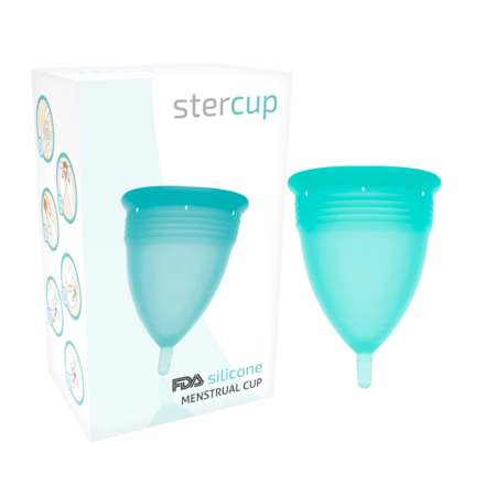 Stercup Aquamarine Menstrual Cup S - FDA Silicone, 15ml Capacity