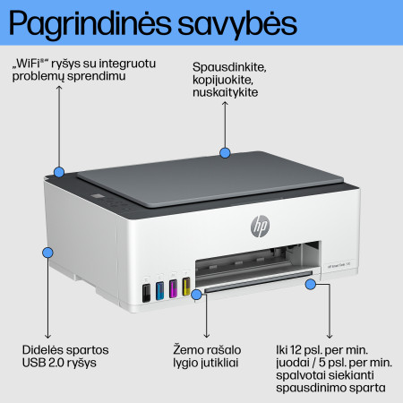 HP Smart Tank Belaidis Visiškai Integruotas Spausdintuvas