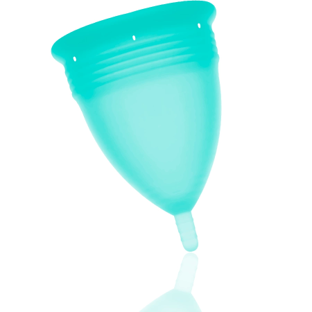 Stercup Menstrual Cup Aquamarine Size L - FDA Silicone, 24 ml Capacity