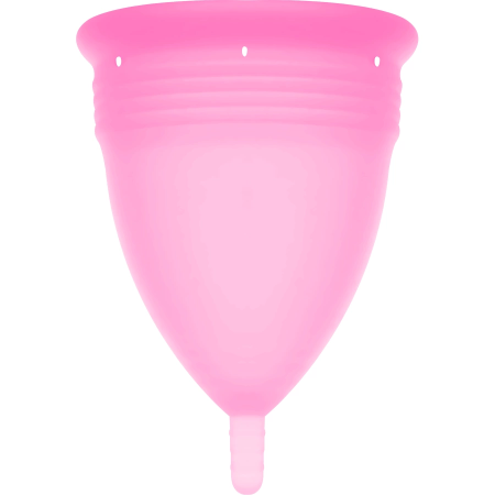 Stercup Menstrual Cup Pink Size L - FDA Silicone, 24ml Capacity