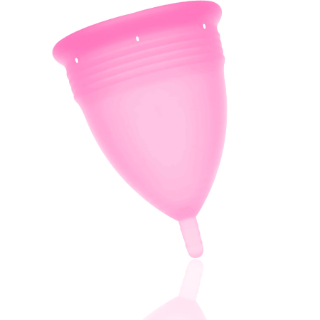 Stercup Menstrual Cup Pink Size L - FDA Silicone, 24ml Capacity