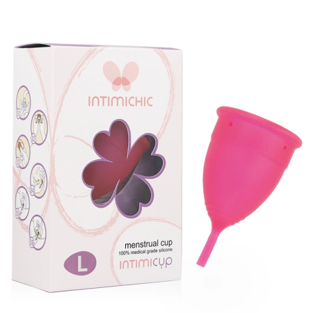 Intimichic Menstrual Cup L Medical Grade Silicone - Reusable Comfort
