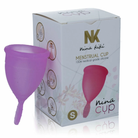 Nina Kiki Menstrual Cup Purple Size S - Medical Silicone Reusable