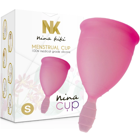 Nina Kiki Menstrual Cup Pink Size S - Medical Silicone, Eco-Friendly