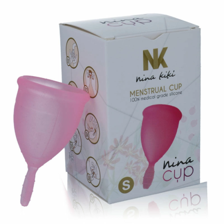 Nina Kiki Menstrual Cup Pink Size S - Medical Silicone, Eco-Friendly