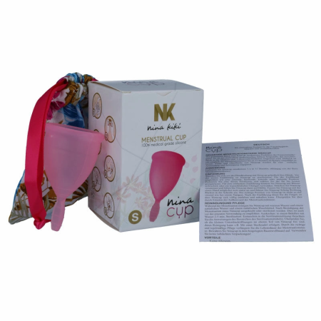 Nina Kiki Menstrual Cup Pink Size S - Medical Silicone, Eco-Friendly