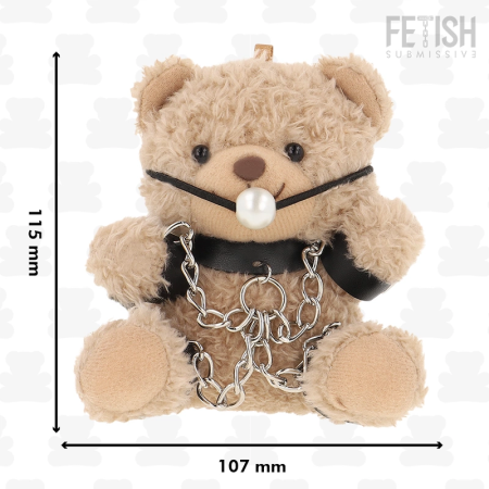 Fetish Submissive Fozzie Teddy Bear - Designer Plush with Metallic Accents