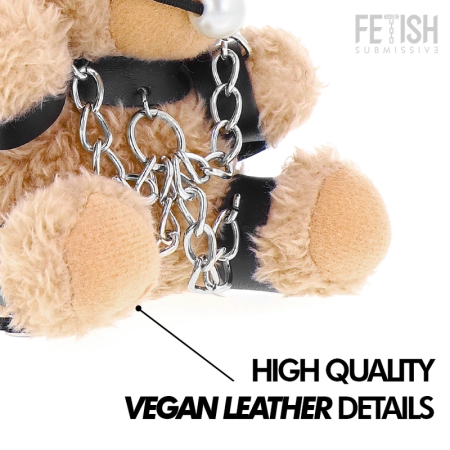 Fetish Submissive Fozzie Teddy Bear - Designer Plush with Metallic Accents