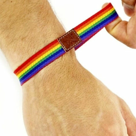 PRIDE BOY Adjustable Luxury Silicone Bracelet Rainbow Colors