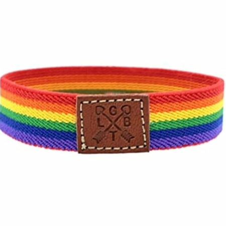 PRIDE BOY Adjustable Luxury Silicone Bracelet Rainbow Colors