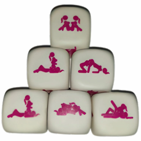 Diablo Picante Kamasutra Dice Game for Girls - 30mm White Fun Cube