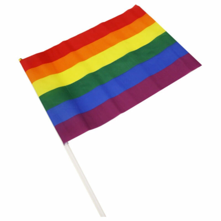 Diablo Picante Medium Pennant Rainbow LGBT Flag 30x19.5 cm
