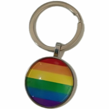 Diablo Picante Keychain Rainbow Flag - Colorful LGBT Pride Accessory