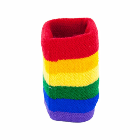 Diablo Picante Rainbow Pride Wristbands - Multicolor Silicone, Adjustable, 1 pc