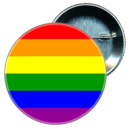 Diablo Picante Pride Rainbow Flag Pin 6x6 cm - Colorful Emblem Accessory