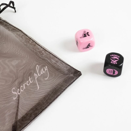 Secret Play Game 2 Dice - Couples Intimacy Challenge Set 20mm