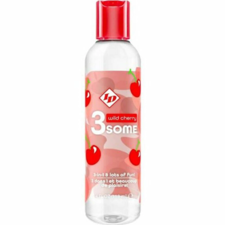 ID 3SOME Wild Cherry 4 fl oz Multi-Use Flavored Gel
