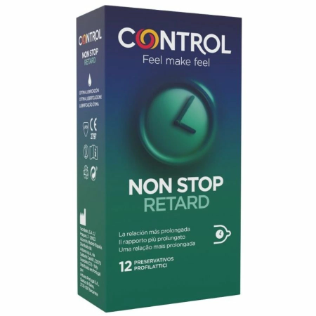 Control Non Stop Retard 12-Pack Latex Delay System Condoms 54mm