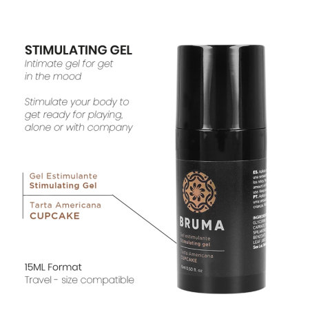 BRUMA Cupcake Flavor Sensation Balm 15ml - Ultra-Glide, Drip-Free