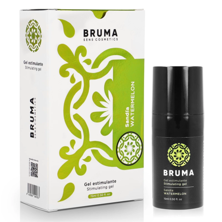 BRUMA Watermelon Flavor Sensation Gel 15ml - Long-Lasting Ultra-Glide Formula