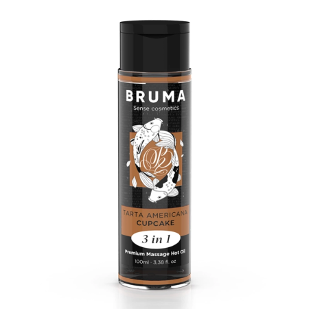 BRUMA Premium 3-in-1 Massage Oil Cupcake Aroma 100 ml - Warming Formula
