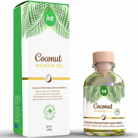 INTT Vegan Massage Gel Coconut Aroma Heating Effect 30ml