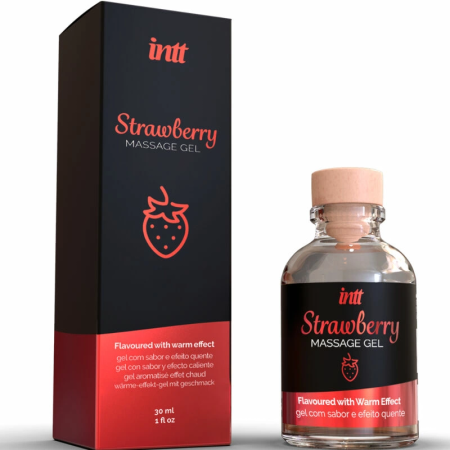 INTT Massage Gel Strawberry 30ml - Warming Effect & Fruity Aroma