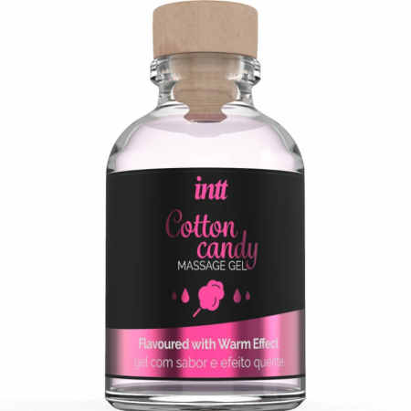 INTT Cotton Candy Massage Gel 30ml - Warming, Edible, Sweet Aroma