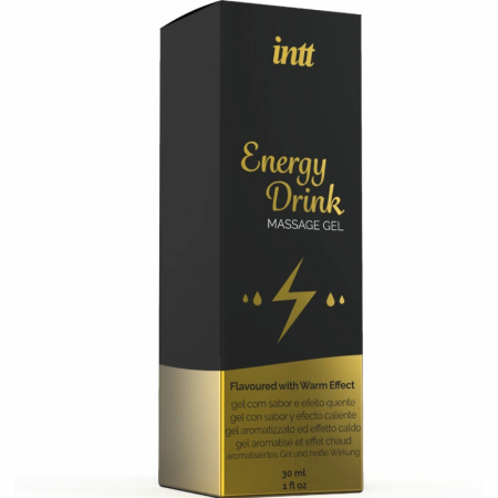INTT Energy Drink Aroma Massage Gel 30ml with Gentle Heating Effect
