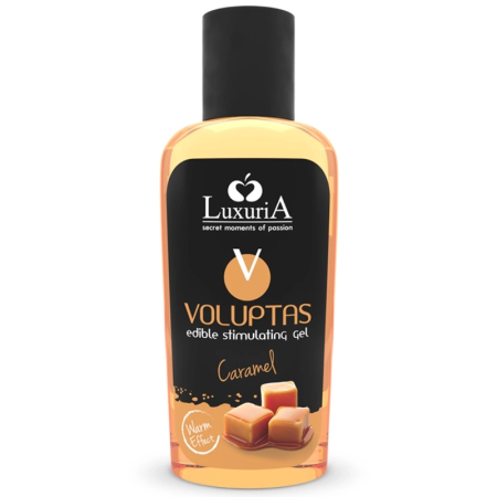 Intimateline Luxuria Voluptas Edible Warming Massage Gel Caramel 100ml
