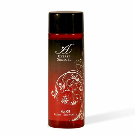 Extase Sensual Strawberry Warming Massage Oil 100ml - Intimate Care