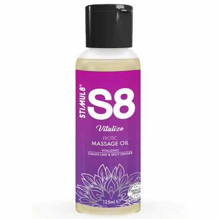 S8 Vitalize Massage Oil Omani Lime & Ginger 125ml - Nourishing Formula