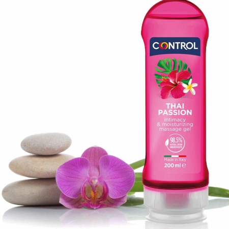 Control 2-in-1 Massage & Pleasure Gel Thai Passion 200ml, Paraben-Free