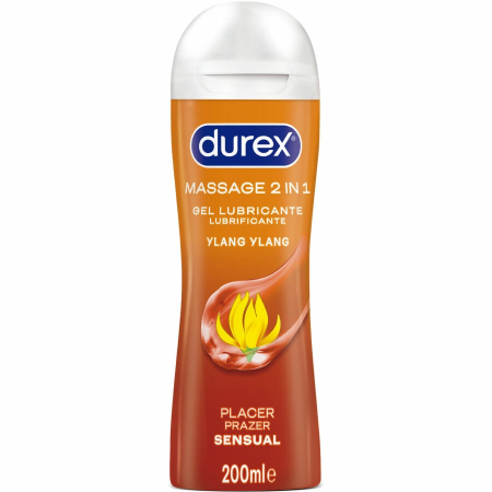 Durex 2-in-1 Massage Gel & Lubricant Ylang Ylang 200ml