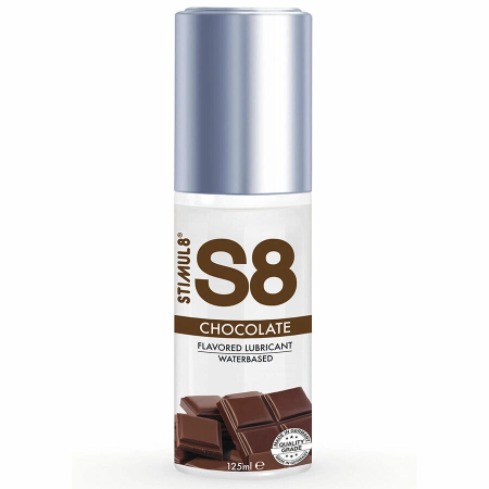 S8 Chocolate Flavored Water-Based Lubricant 125ml - Paraben-Free Formula