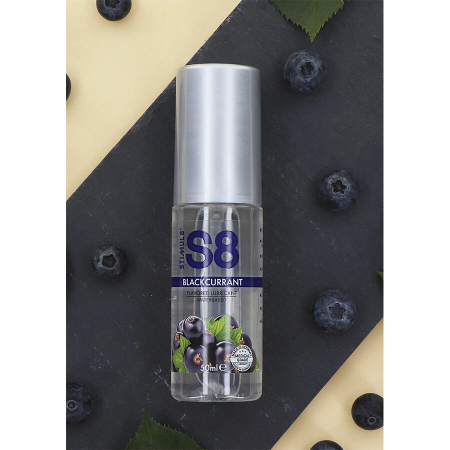 S8 Blueberry Water-Based Lubricant 125ml - Paraben-Free, Edible Formula