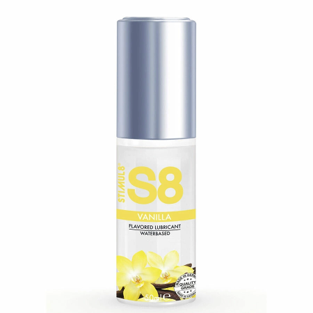 S8 Vanilla Water-Based Lubricant 50ml - Gentle Formula, Edible Aroma