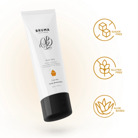 BRUMA Aloe Vera Water-Based Gel 100ml - Cupcake Scented Lubricant