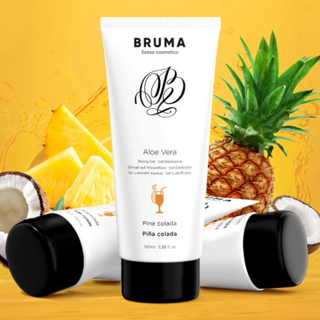 BRUMA Aloe Vera Sliding Gel Pina Colada Scent 100ml - Hydrating Water-Based Formula
