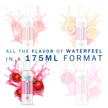 Waterfeel Strawberry Water-Based Lubricant 175ml with Locking Cap