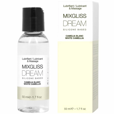 Mixgliss Dream White Camelia Silicone Lubricant & Massage Gel 50ml