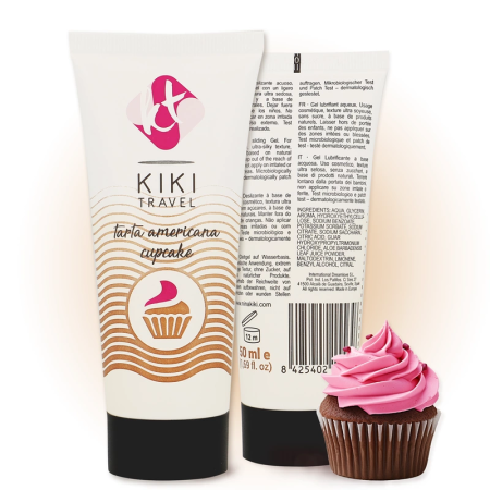 Kiki Travel Cupcake Flavored Water-Based Lubricant 50ml Vegan Formula