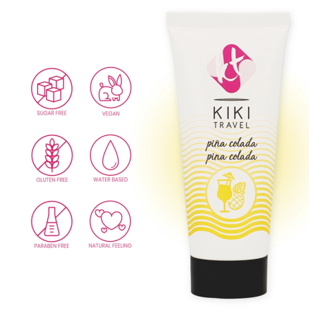 Kiki Travel Lubricant Pina Colada 50ml - Vegan, Water-Based Formula
