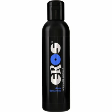 EROS Aqua Sensations Water-Based Lubricant 500ml - Long-Lasting, Odorless Formula