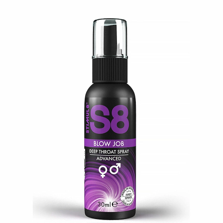 S8 Deep Throat Mint Spray 30ml - Refreshing Oral Comfort Formula