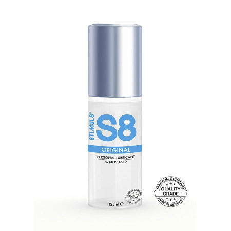 S8 Water-Based Lubricant 125ml - Gentle Formula, Paraben-Free