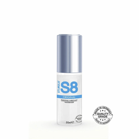 S8 Water-Based Lubricant 50 ml - Gentle Formula, Paraben-Free, Odorless